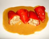 Foto del paso 7 de la receta: Pimientos del piquillo rellenos de arroz y gambas