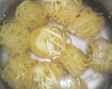 Foto del paso 1 de la receta: Fideos nido con salsa de albahaca