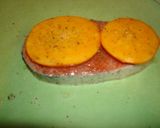 Foto del paso 3 de la receta: Salmón y caqui persimon en papillotte
