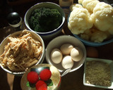 Foto del paso 1 de la receta: Pastel gratinado de ave con brécol y coliflor