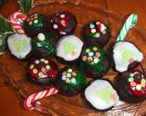 Foto del paso 7 de la receta Mini magdalenas de chocolate glaseadas para navidad