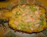 Foto del paso 5 de la receta: Cóctel de piña rellena con langostinos