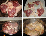 Foto del paso 1 de la receta: Pato confitado con frutos secos y peras