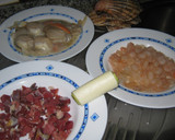 Foto del paso 1 de la receta: Vieiras con jamón y gambas
