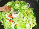 Tomates verdes salteados
