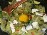 Tomates verdes salteados