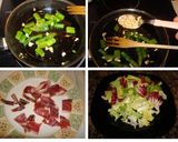 Foto del paso 2 de la receta: Ensalada de espárragos salteados e ibérico