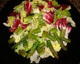 Foto del paso 4 de la receta: Ensalada de espárragos salteados e ibérico