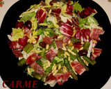 Foto del paso 5 de la receta: Ensalada de espárragos salteados e ibérico