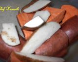 Foto del paso 1 de la receta: Puré de las tres raíces, patatas, boniatos y zanahoria