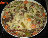 Foto del paso 3 de la receta: Tallarines con espárragos, jamón y salsa blanca light