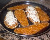 Foto del paso 3 de la receta: Berenjenas rellenas de solomillo y nata gratinado