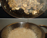 Foto del paso 1 de la receta: Arroz blanco con champiñones y gambas
