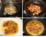 Foto del paso 2 de la receta: Tortilla de setas cultivadas y chorizo Ibérico