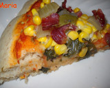 Foto del paso 5 de la receta: Pizza con acelgas, maíz y jamón