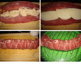 Foto del paso 2 de la receta: Solomillo relleno con mousse de oca y queso mozzarella