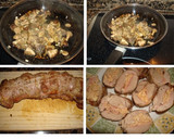 Foto del paso 5 de la receta: Solomillo relleno con mousse de oca y queso mozzarella