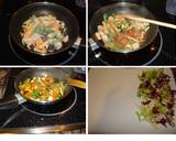 Foto del paso 6 de la receta Filete de abadejo con verduras y ensalada
