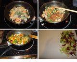 Foto del paso 6 de la receta: Filete de abadejo con verduras y ensalada
