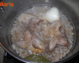 Foto del paso 2 de la receta: Judías con acelgas, espárragos y codornices