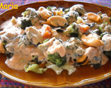 Foto del paso 4 de la receta: Pasta Gigli con verdura en salsa de almendras