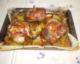 Foto del paso 5 de la receta: Codillos a la cerveza con lechón de patatas y cebolleta