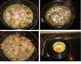 Foto del paso 4 de la receta: Tartar de butifarra con setas y huevo con miel
