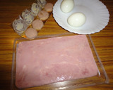 Foto del paso 1 de la receta: Rollos de jamón a la Estrasburgo