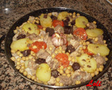 Foto del paso 4 de la receta: Arroz al horno con restos del cocido