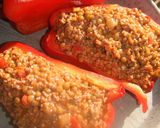 Foto del paso 3 de la receta: Pimientos rellenos de carne, lentejas y queso de Arzúa