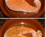 Foto del paso 1 de la receta: Salmón al horno gratinado con piñones