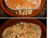 Foto del paso 2 de la receta: Salmón al horno gratinado con piñones