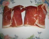 Foto del paso 1 de la receta: Panga con jamón ibérico al cava
