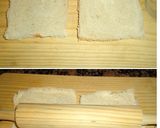 Foto del paso 1 de la receta: Rollitos de pan con jamón ibérico, queso y lechuga
