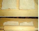 Foto del paso 1 de la receta: Rollitos de pan con jamón ibérico, queso y lechuga