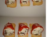 Foto del paso 5 de la receta: Pimientos del piquillo rellenos de queso azul con arroz y champiñones