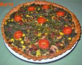 Foto del paso 6 de la receta: Quiche de espinacas, champiñones y maíz