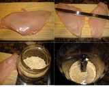 Foto del paso 1 de la receta: Pechuga de pollo almendrada crujiente al horno