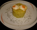 Foto del paso 5 de la receta: Puré de patatas con huevos fritos de codorniz