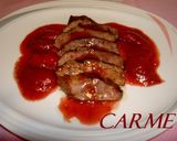 Foto del paso 9 de la receta: Magret de pato con salsa de fresas