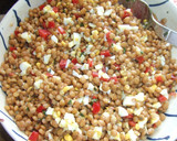 Foto del paso 3 de la receta: Ensalada de lentejas con repollo y vinagreta de pimiento rojo