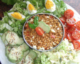 Foto del paso 5 de la receta: Ensalada de lentejas con repollo y vinagreta de pimiento rojo