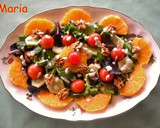 Foto del paso 3 de la receta: Brotes de lechuga con salsa de nueces, hierbabuena y cilantro