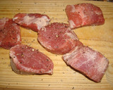 Foto del paso 1 de la receta: Filet mignon con salsa de queso a la pimienta verde