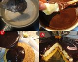 A picture of step 9 of Orange Almond Cake with Chocolate Ganache.