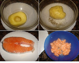 Foto del paso 2 de la receta: Patatas rellenas de salmón fresco