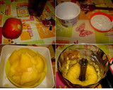 Foto del paso 1 de la receta: Pastel fresco de mango, queso y nueces