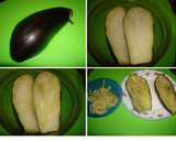 Foto del paso 1 de la receta: Berenjenas con queso de cabra y langostinos