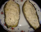Foto del paso 3 de la receta: Berenjenas con queso de cabra y langostinos