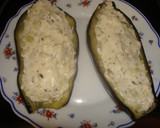 Foto del paso 3 de la receta: Berenjenas con queso de cabra y langostinos